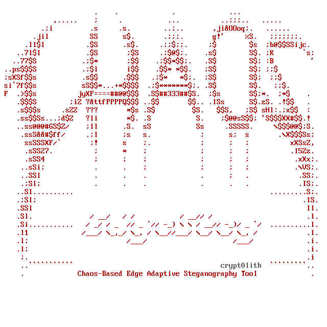 ChaosEdgeSteg banner from the crypt0lith project